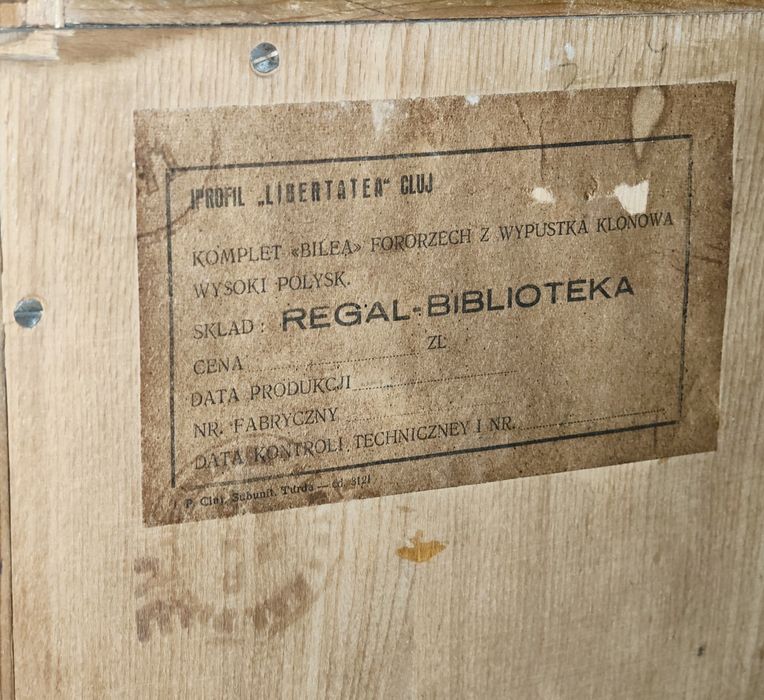 Biblioteczka Bilea regał PRL w bardzo dobrym stanie, retro loft