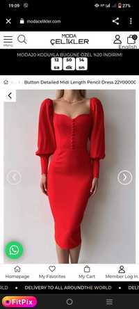 Червона сукня,вечірня сукня,платье миди, Bershka