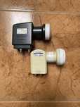 Tanio 2 x Konwerter Tv Sat POLSAT CYFRA PLUS Twin Opticum & Sharp