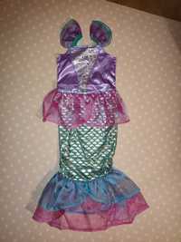 Vestido fantasia Ariel Pequena Sereia - 4 anos NOVO