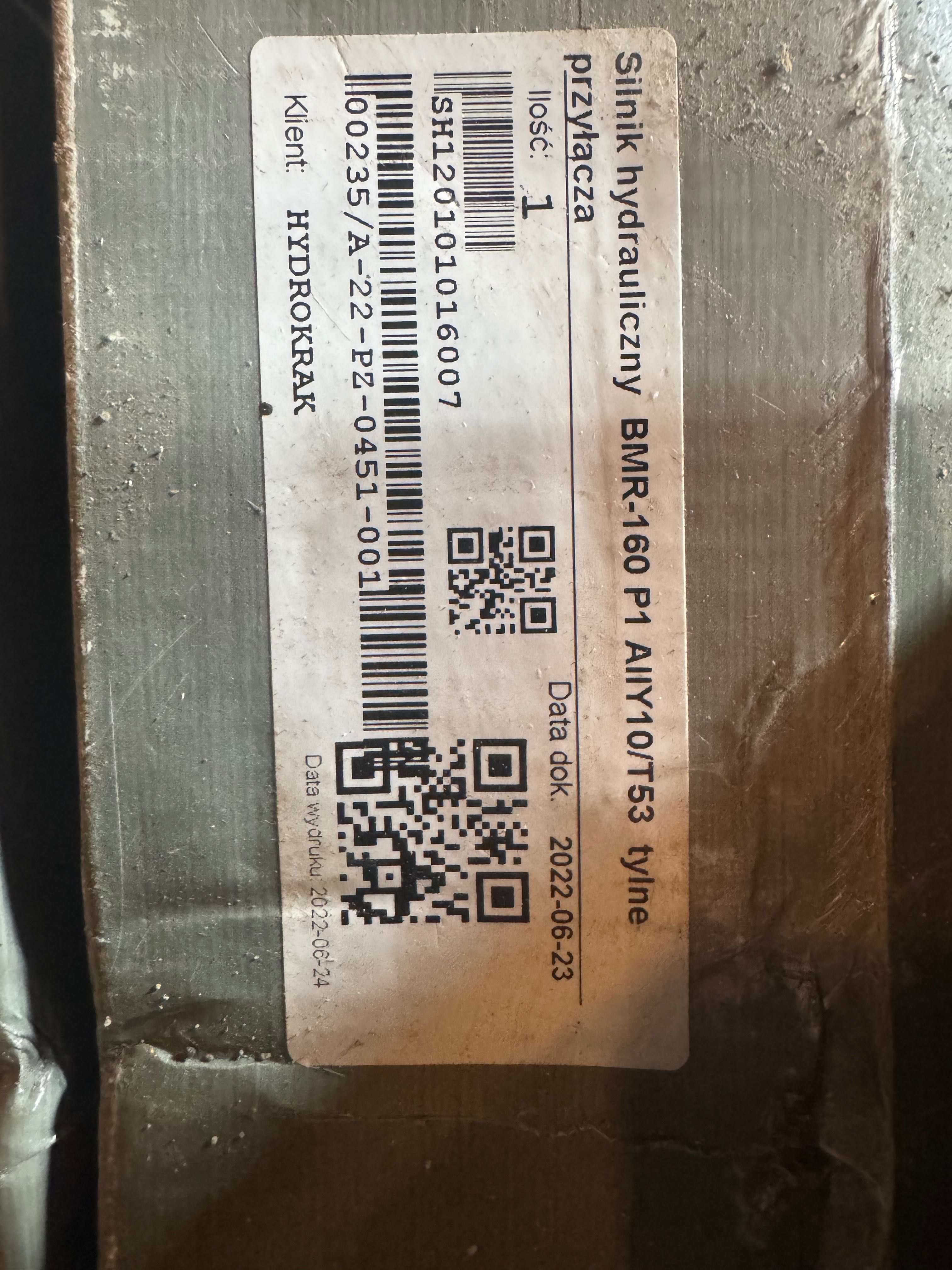 Silnik Hydrauliczny BMR-160P1AIIY10/T53