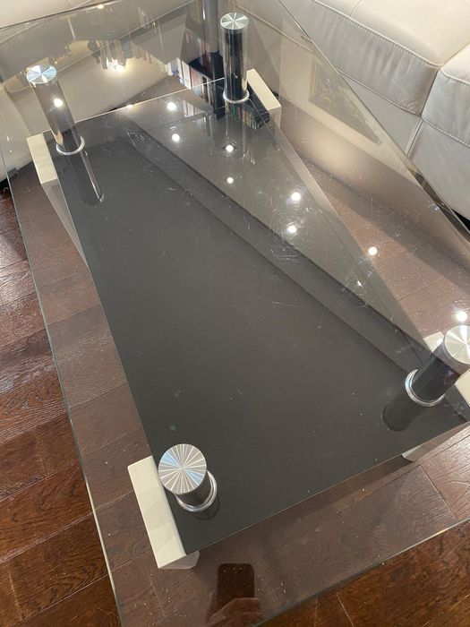 Piękna Szklana ława 110 cm x 60 cm