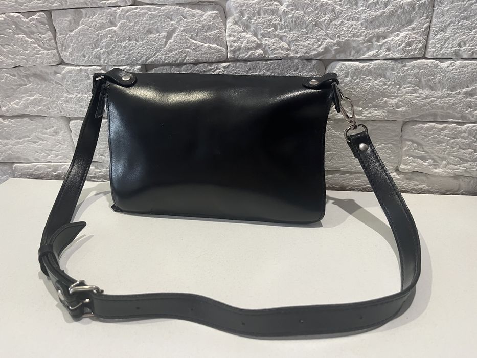 Шкіряна поясна сумочка, бананка з натуральної шкіри