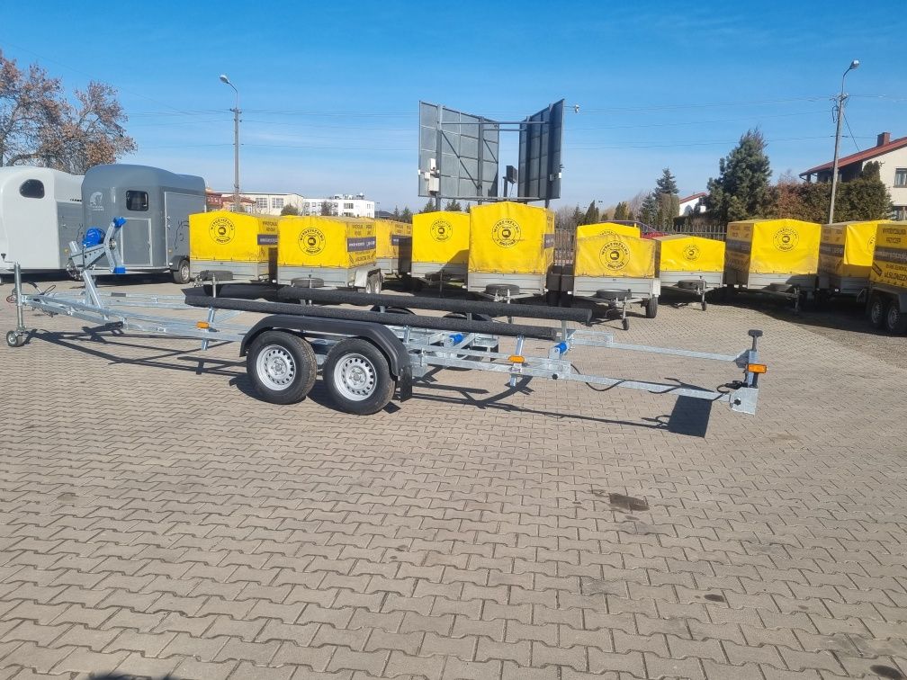 Przyczepa podłodziowa 2000 , 2500 DMC przyczepy nowe PRODUCENT do 7.8m