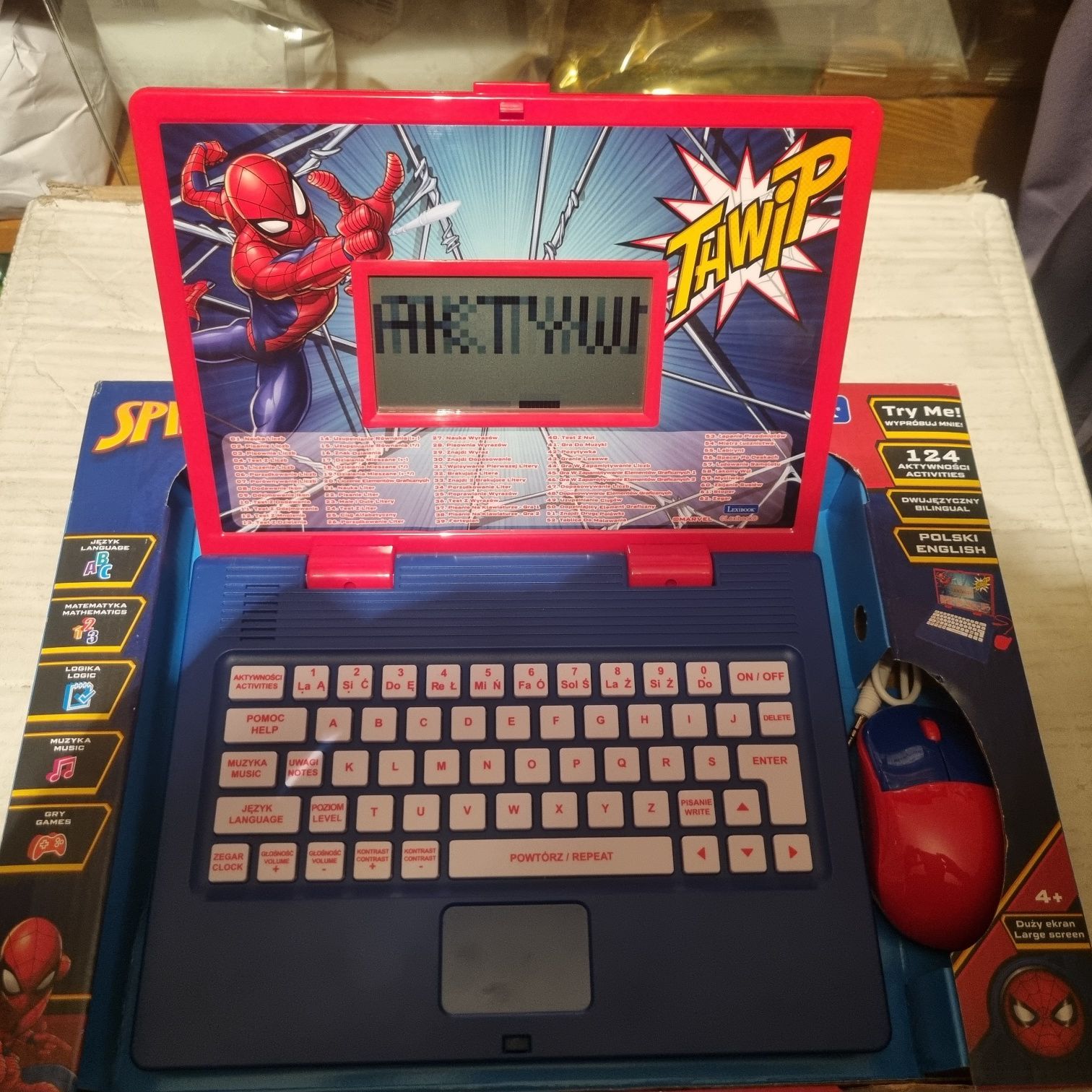 Lexibook laptop edukacyjny polsko-angielski -motyw spiderman