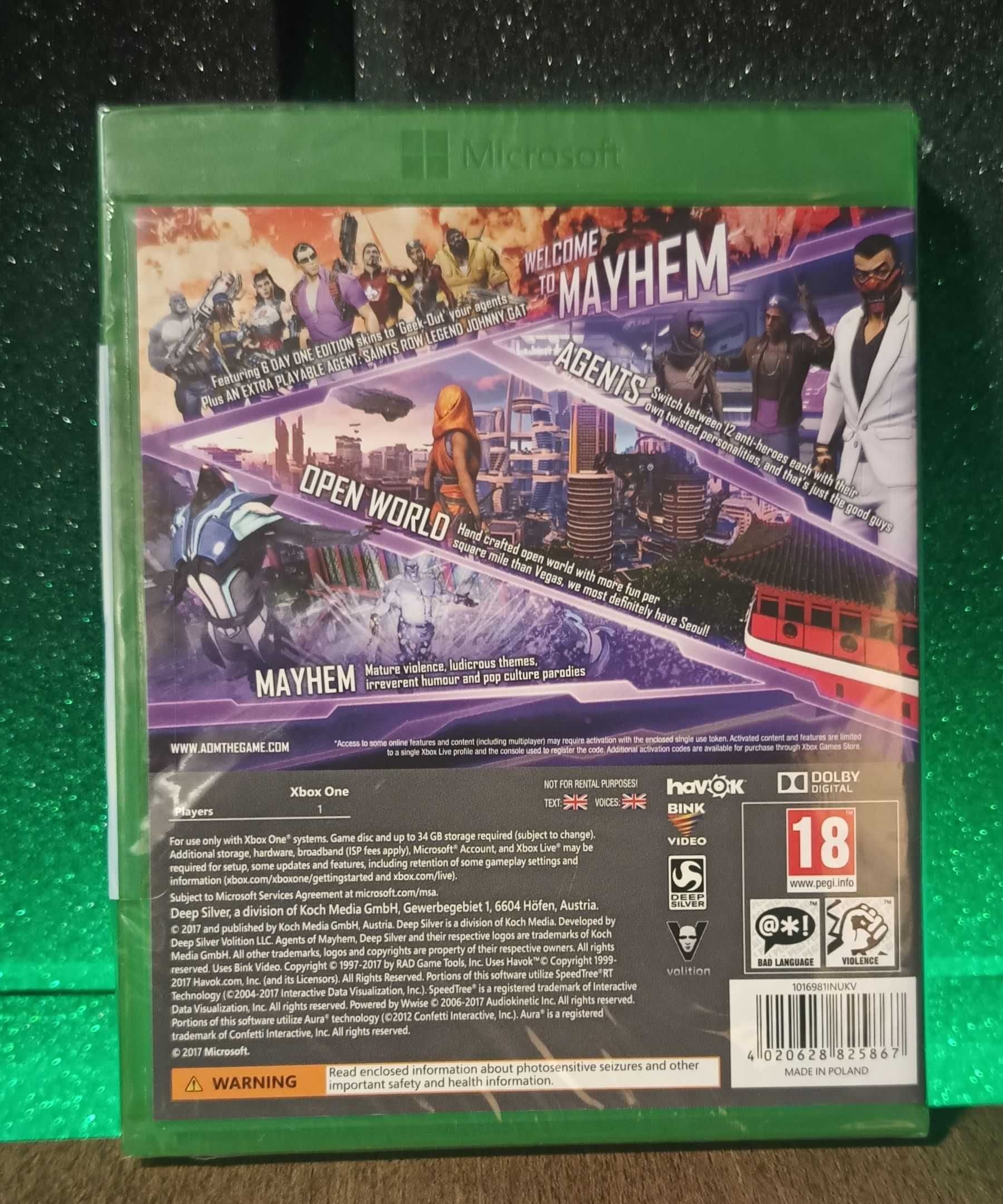 Agents of Mayhem Xbox One S / Series X strzelanka twórców Saints Rowa