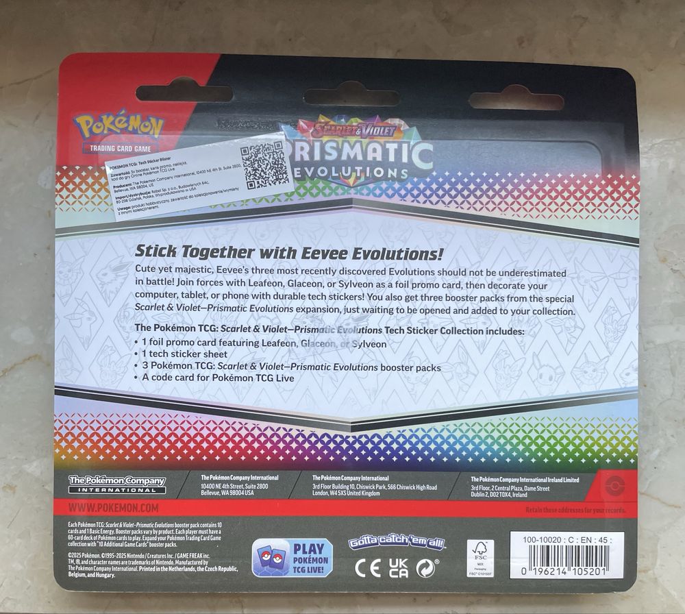 Pokemon TCG 3 pack blister