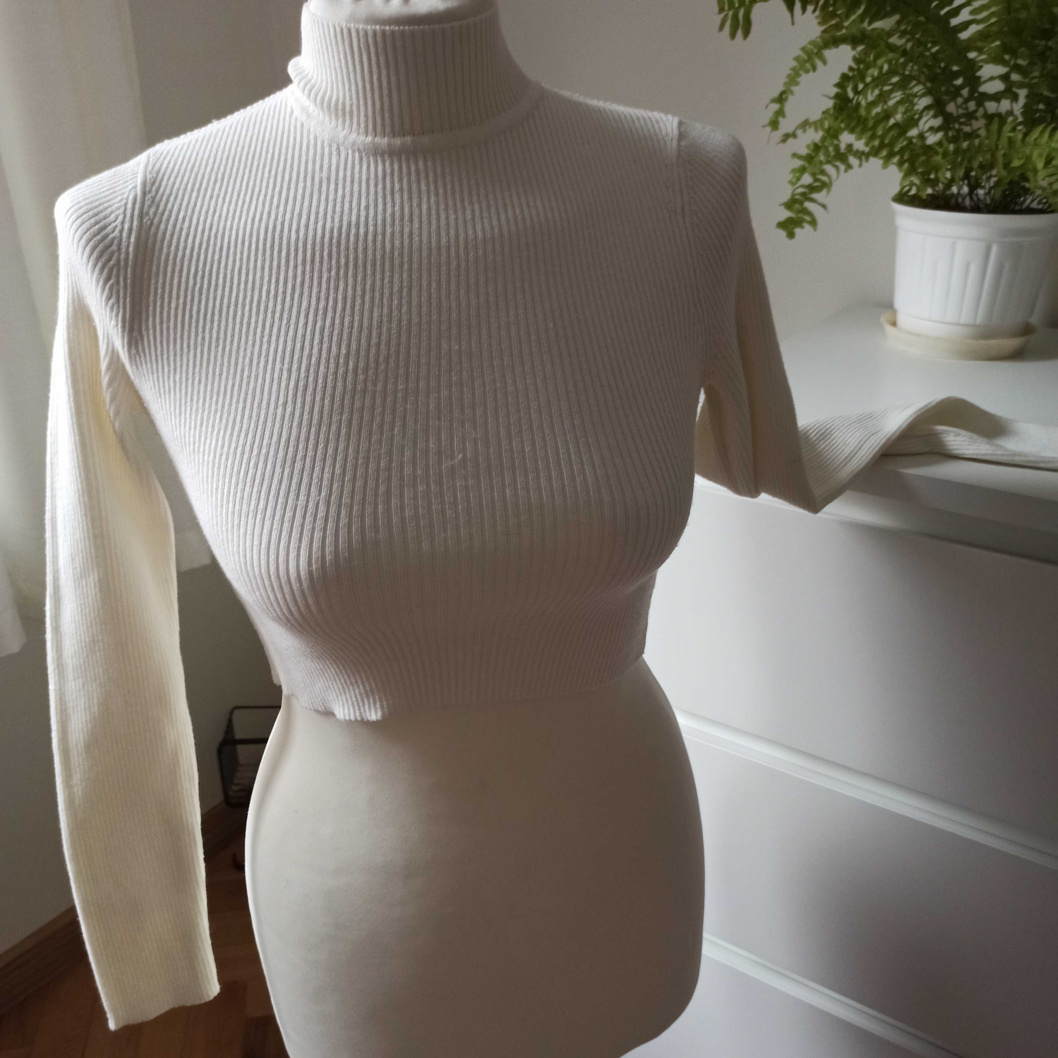 Divided xs s crop top z USA. Dlugi rękaw polgolf. Idealny stan