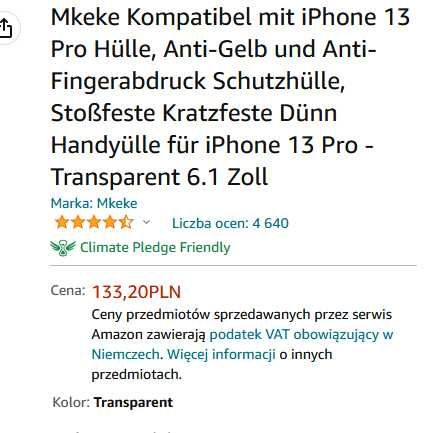 Etui kompatybilne z iPhone 13 Pro Max 6,7 cala, 2021 czarne