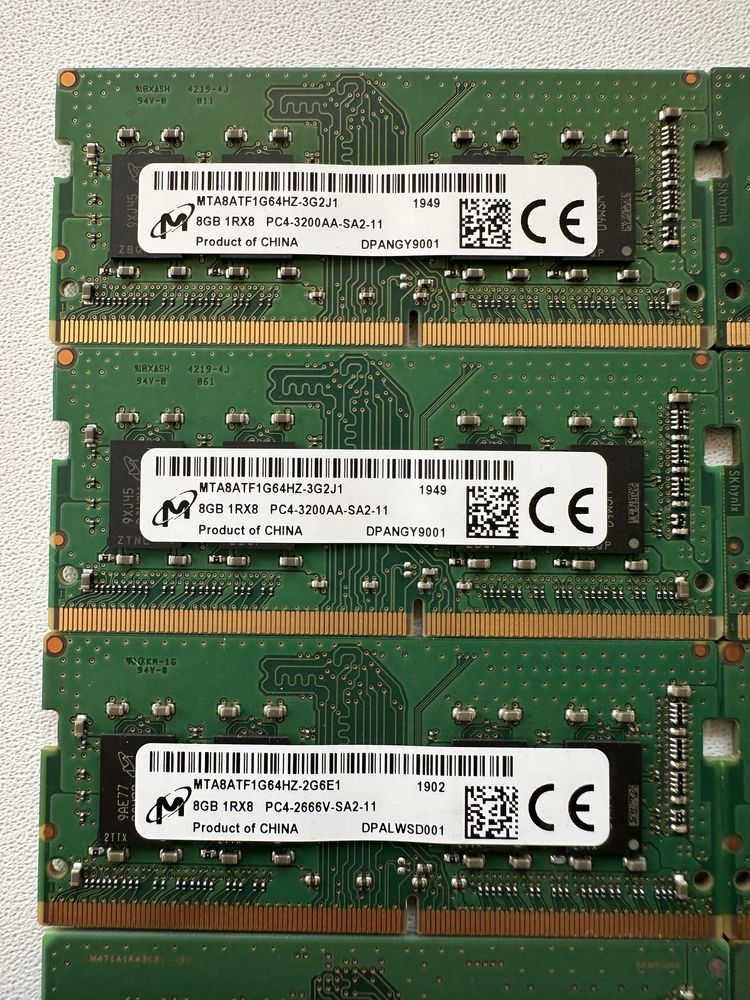 Оперативна память для ноутбука DDR3 DDR4 4-8-16Gb