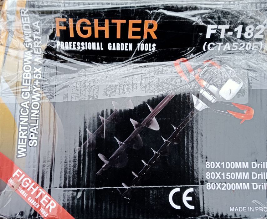 Мотобур Fighter FT-182 + 3 шнеки