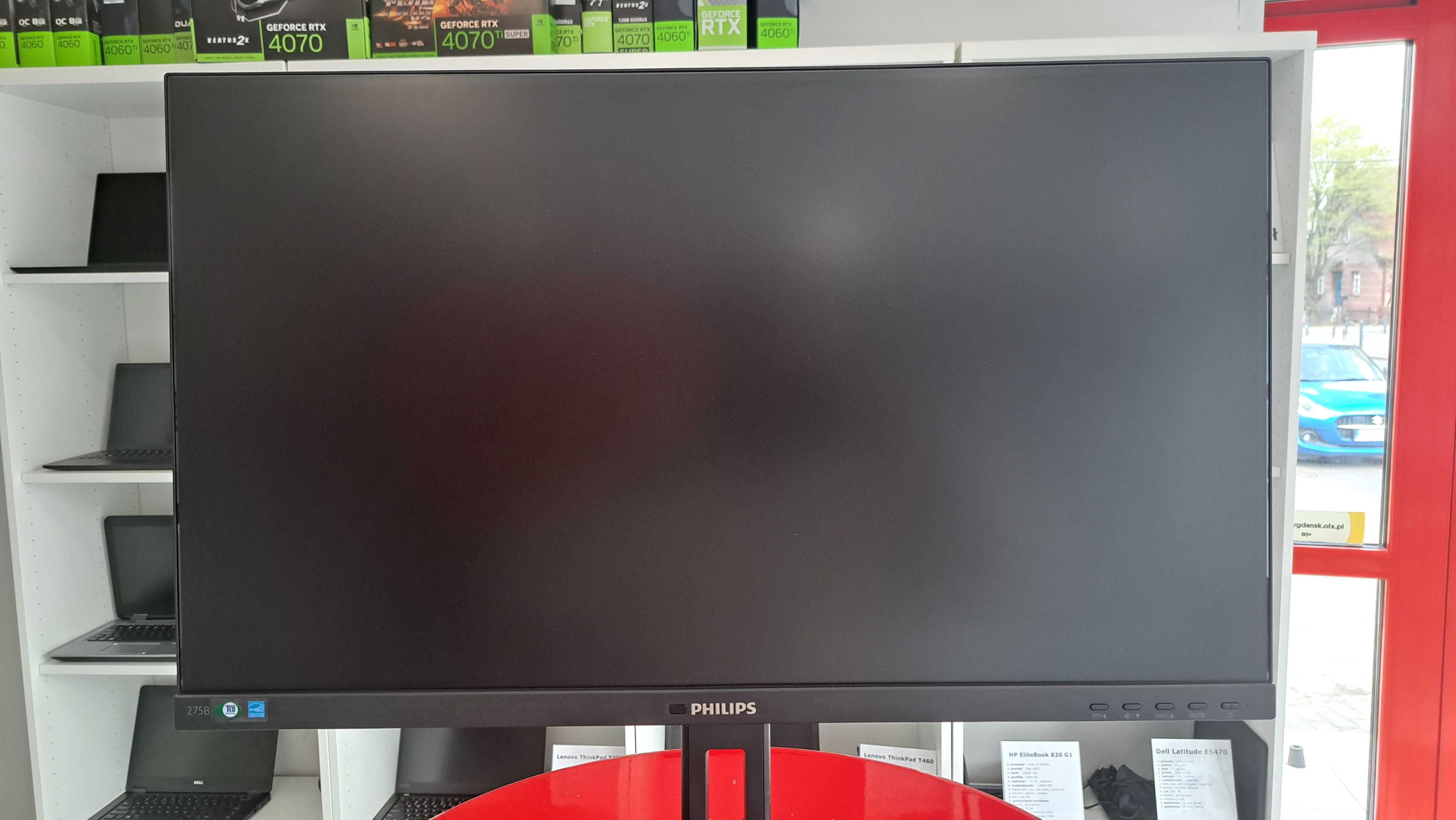 Monitor Philips  27" 2560x1440p Kamera Głośniki Regulacja Wys/Obrót