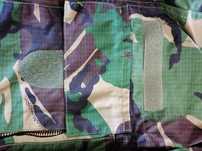 Coser velcros. Camuflado.