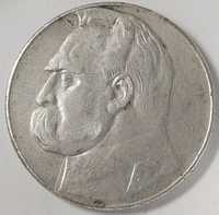 Srebrna moneta 10zł Józef Piłsudski 1936r