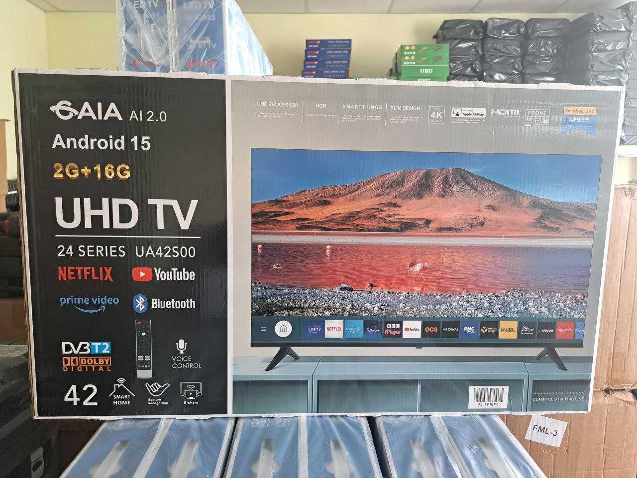 Телевизор 42 дюйма Samsung Smart TV 4K, T2 WIFI 45 телевізор+гарантія