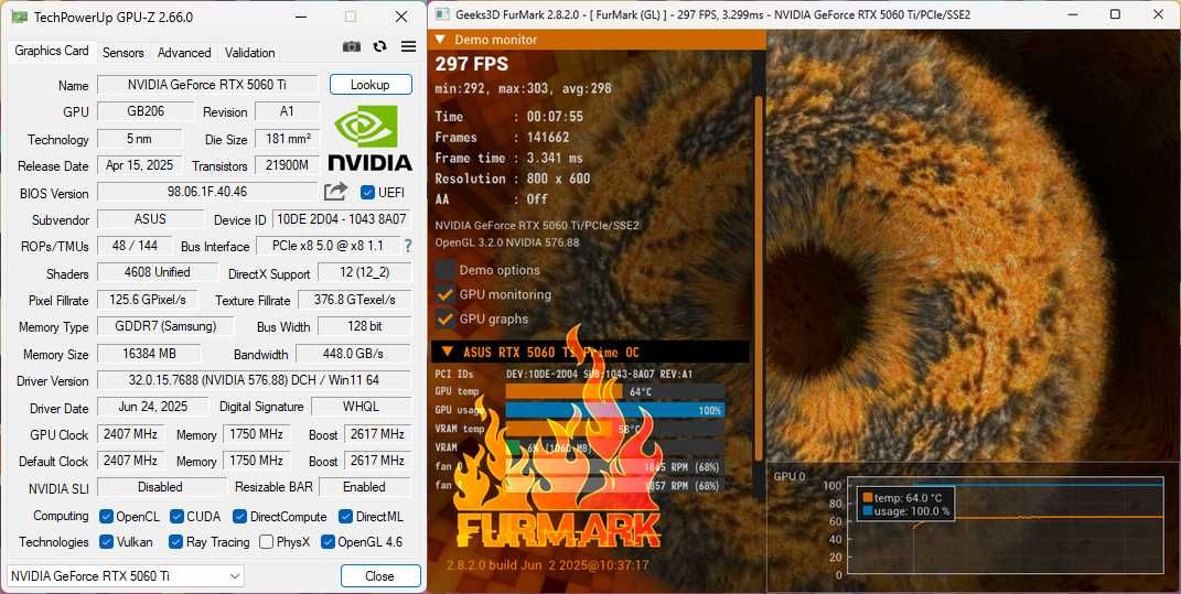 RYZEN 7500F / B650 / DDR5 32Gb / NVME 250Gb + 2Tb / RTX 5060 Ti