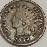 Moneta 1 cent indianin 1898