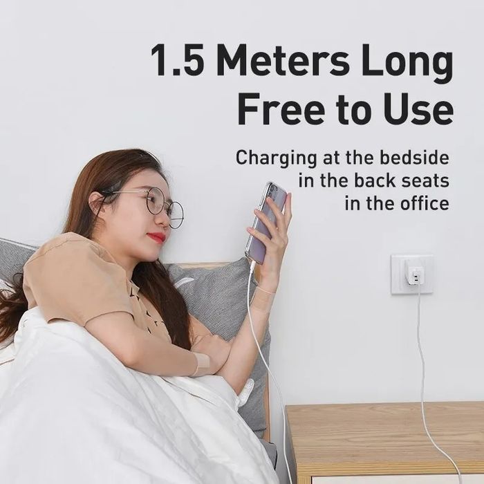Кабель шнур зарядка Baseus USB - Lightning(iPhone) 2,4A 1,5м 2шт