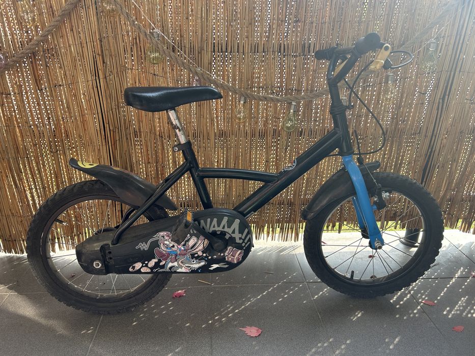 Rower chłopięcy 16 cali+kółka do nauki.