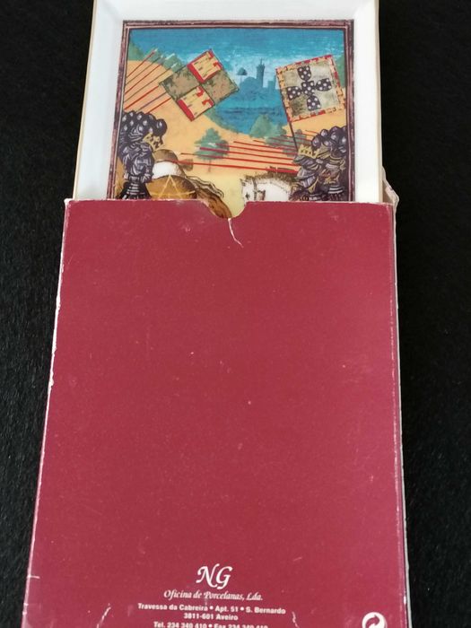 Bandeja  D. João I perseguindo o rei de Castela em Aljubarrota