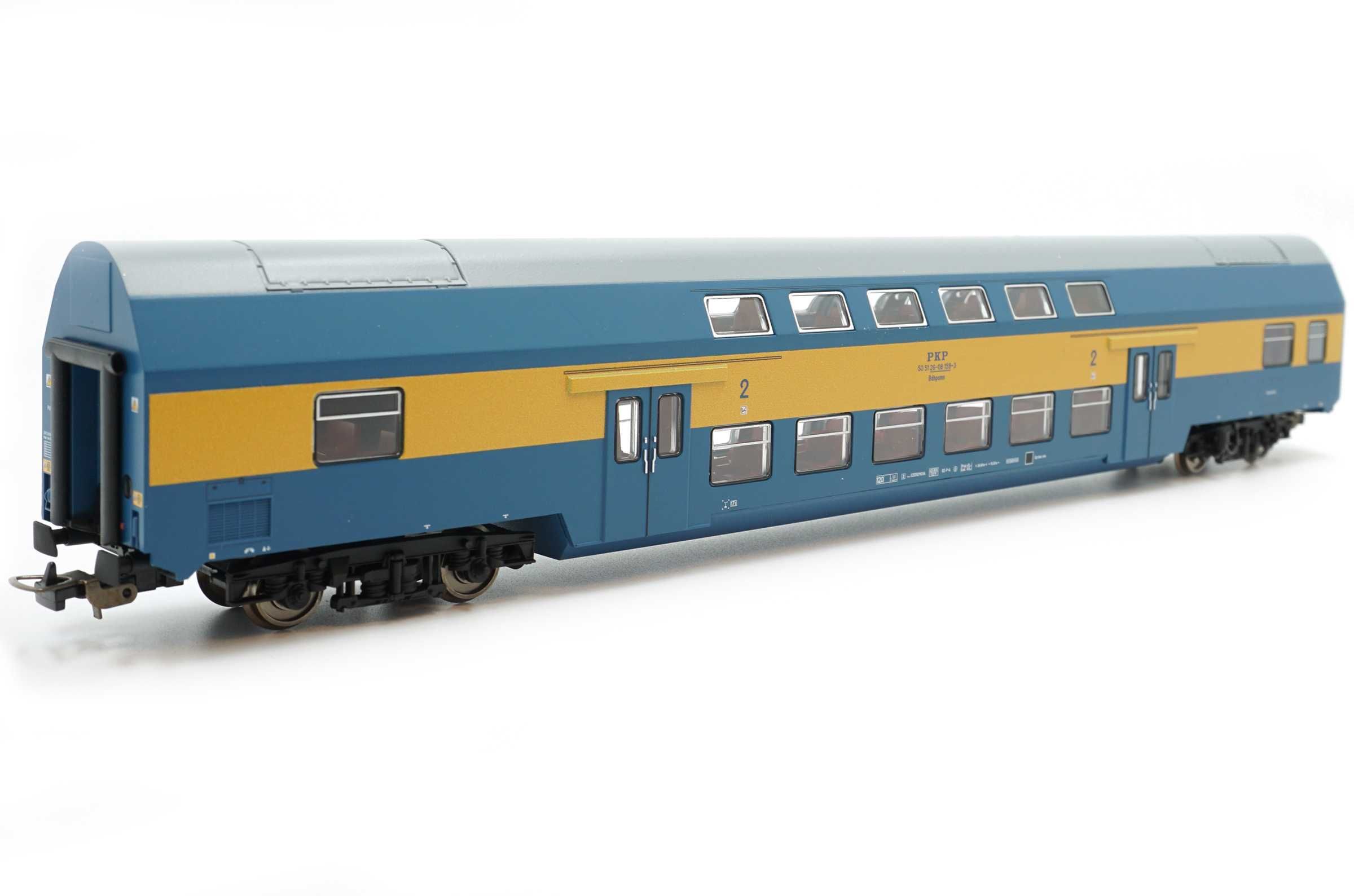 Zestaw wagonów piętrowych PKP Bdhpumn H0 1:87 Bhp