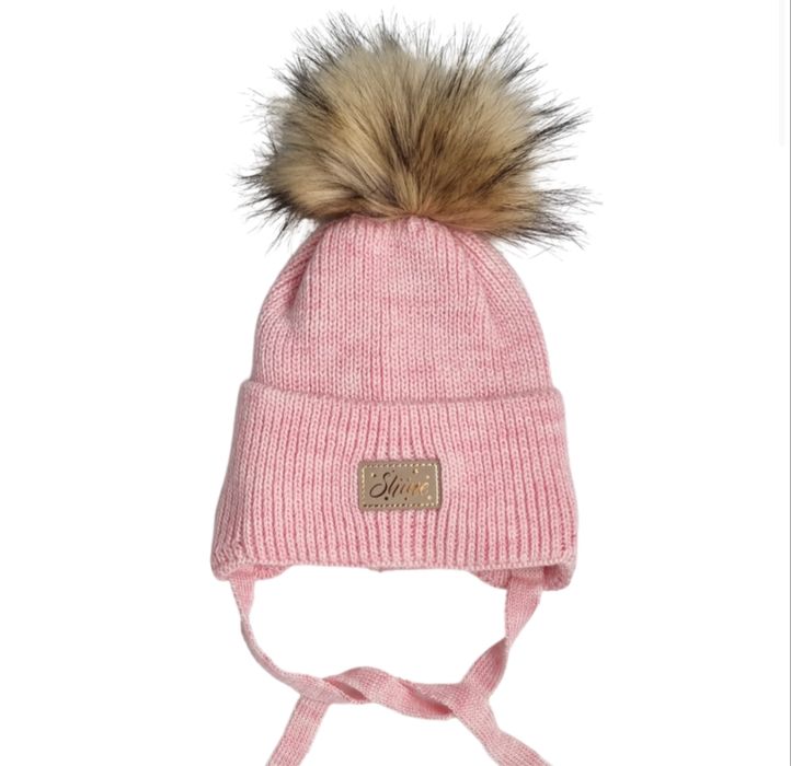 Зимова шапка для дівчинки. Шапка дитяча. Шапка дівчинці. Комплект.