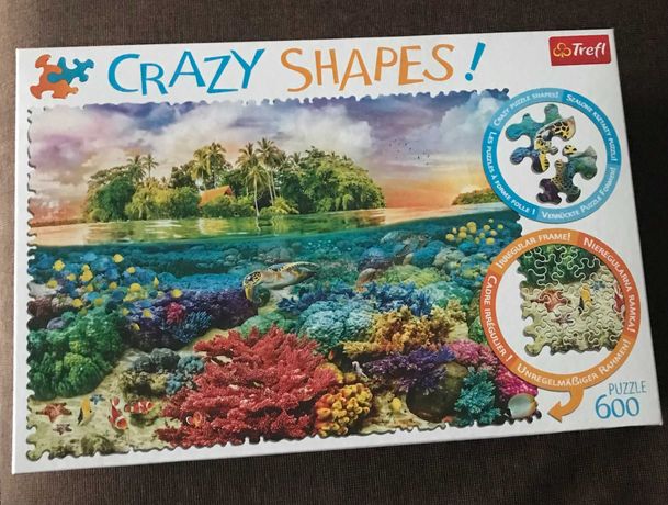 Puzzle Trefl 600 Crazy Shapes Tropikalna wyspa