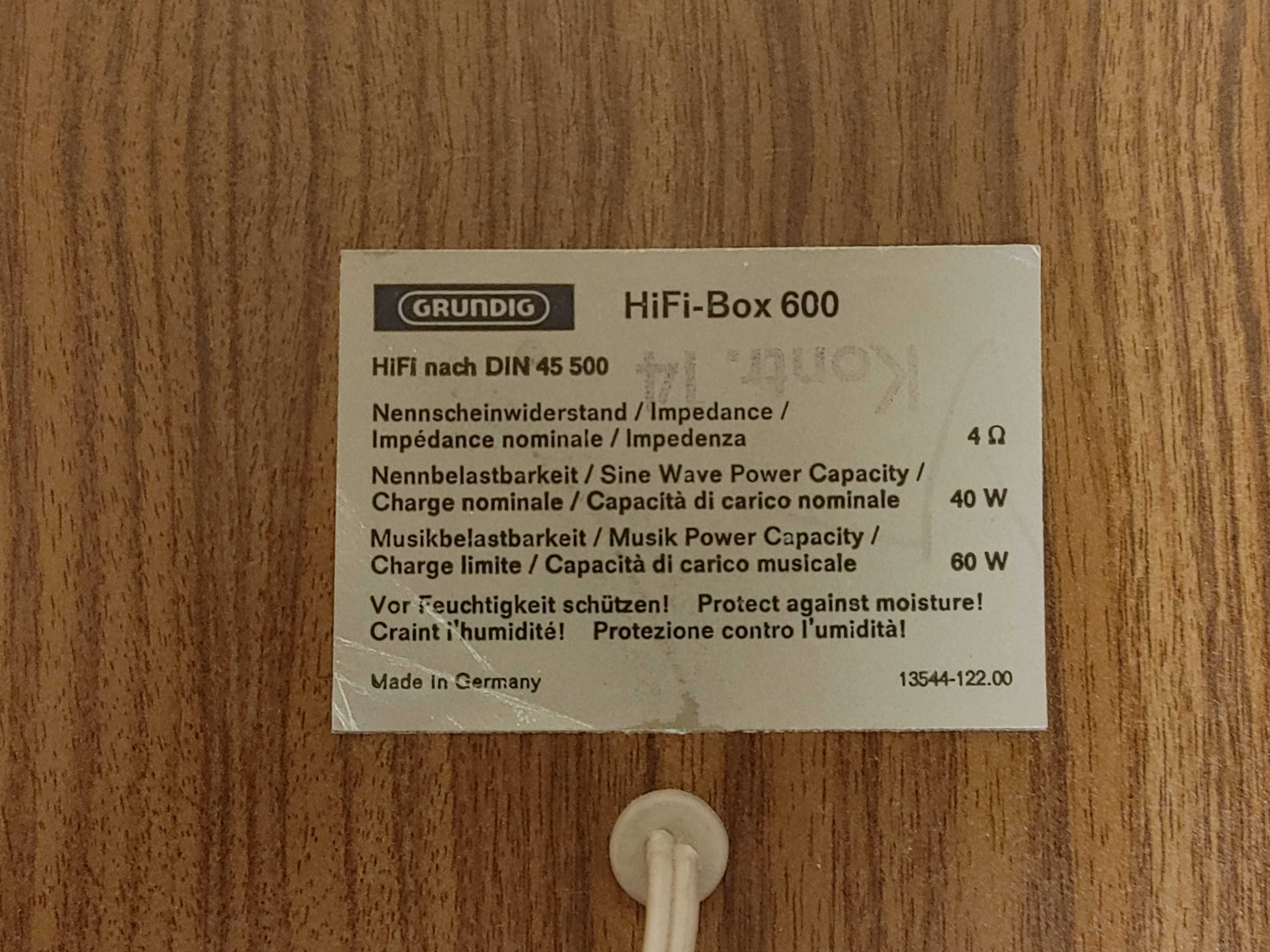 колонки, акустика полична Grundig HiFi-Box 600