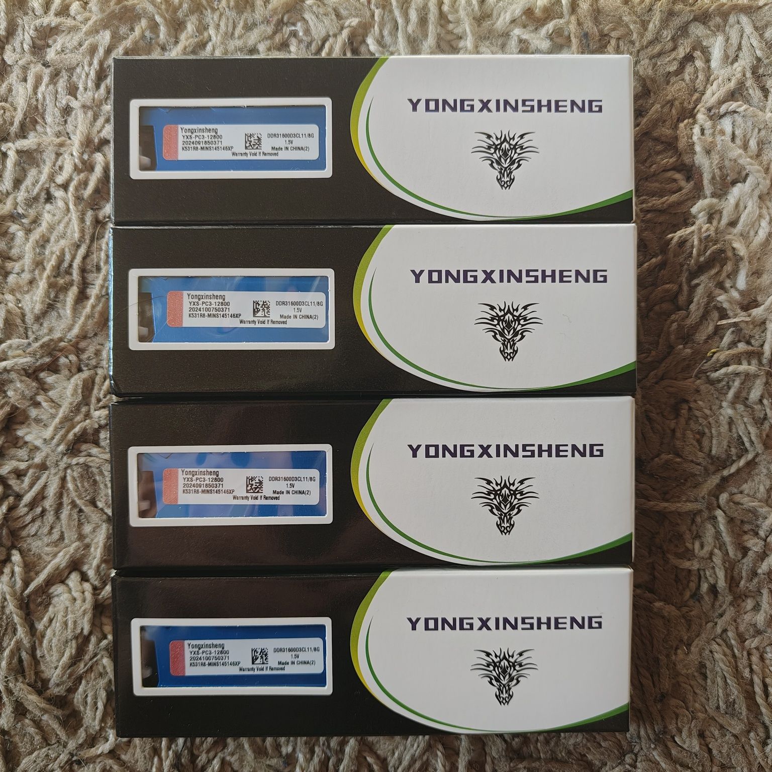 Новые планки оперативной памяти для ПК 8Gb DDR3 1600MHz