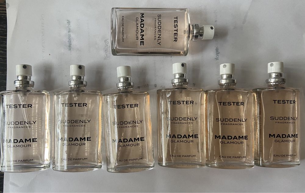7 butelek perfum 30ml Madame Glamour Suddenly