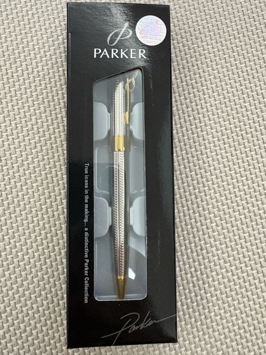 Ручка кулькова Parker SONNET Premium Silver Mistral