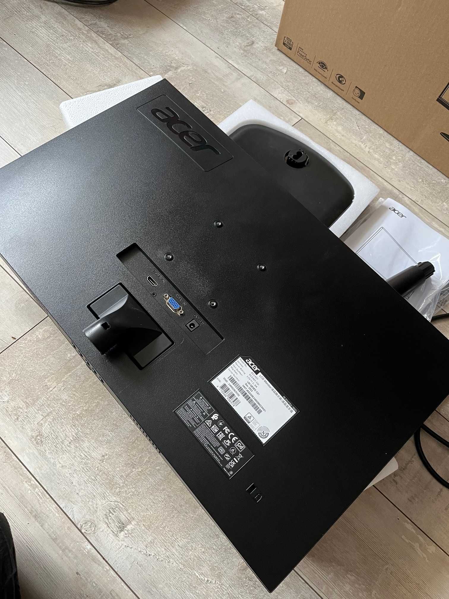 Monitor 24 LED LCD Acer EK240Y komplet z pudełkiem