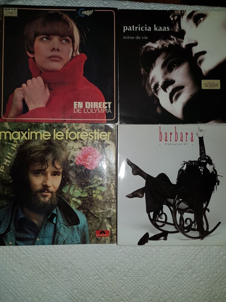 Icones da música Francesa. Piaf, Dassin, Meirelle Mathieu, Aznavour.