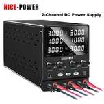 Zasilacz laboratoryjny dwukanałowy 2x30V10A = 600W 60V 20A