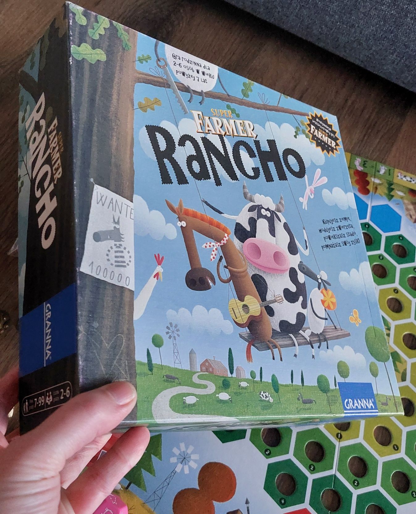 GRANNA Super Farmer RANCHO gra planszowa 7+ bdb jak nowa