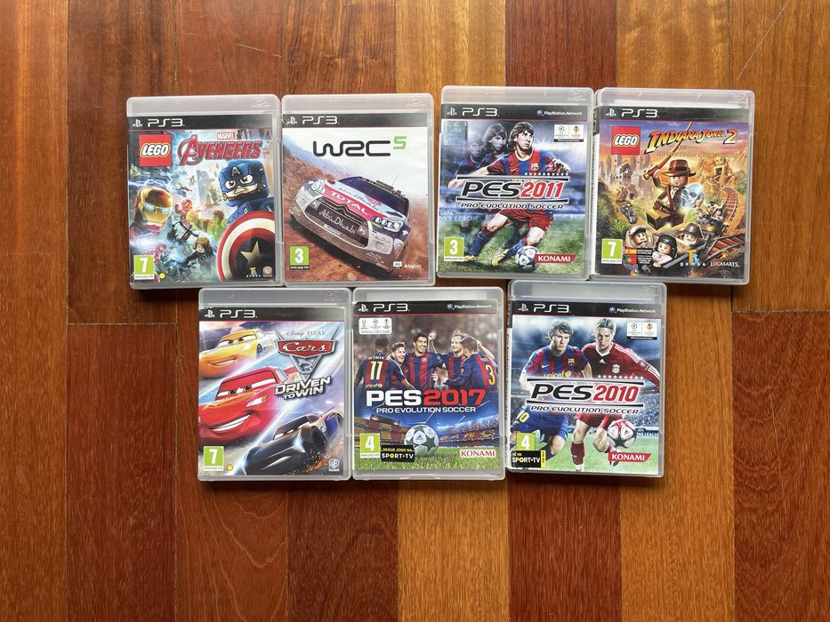 PS3 Fat 2009 avariada (Yellow light of dead) + 4 comandos + 7 jogos