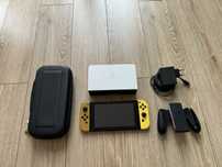 Nintendo Switch, zestaw, etui, karta