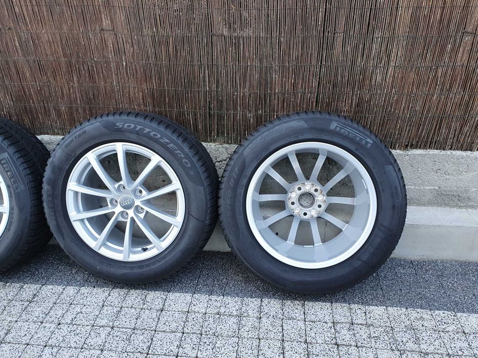 4x Oryginalne koła 17-stki Audi A6 225/60/17 99H Pirelli 6,4mm 2018r.