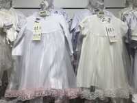 Нарядное белое платье и штаники Betis для крестин, фотосессии