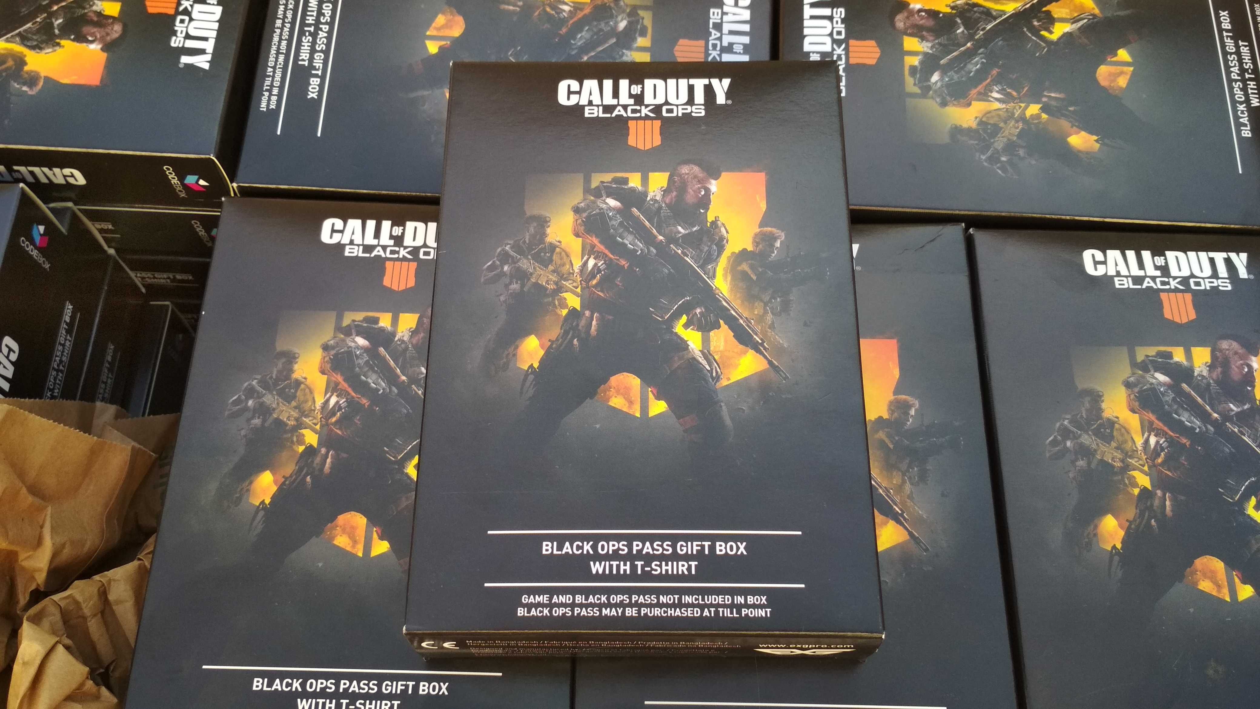 NOVAS - T-Shirt do Jogo Call of Duty Black Ops 4 - (L) - PAGA 2 LEVA 3