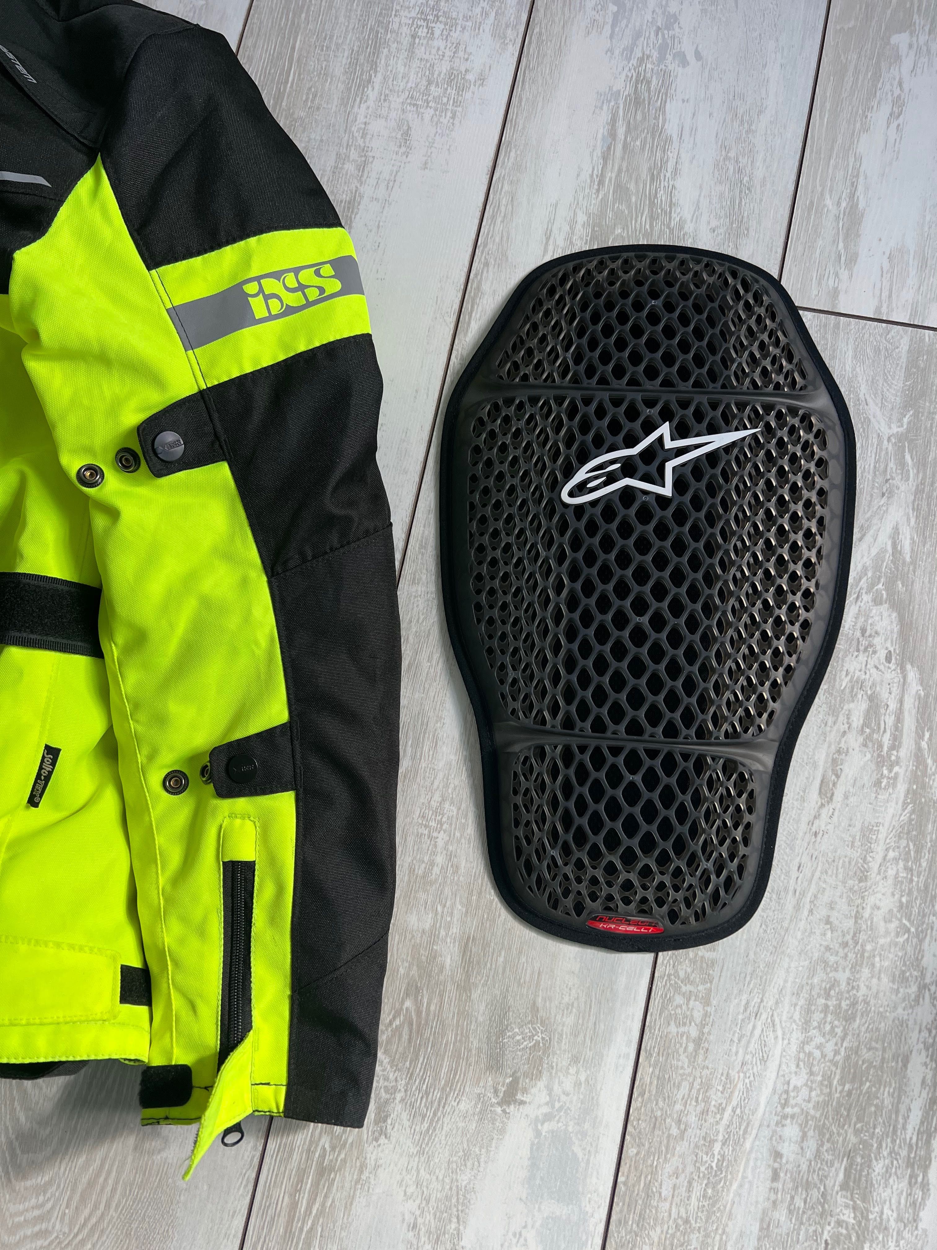 Мотокуртка чоловіча IXS + захист спини Alpinestars Back protector