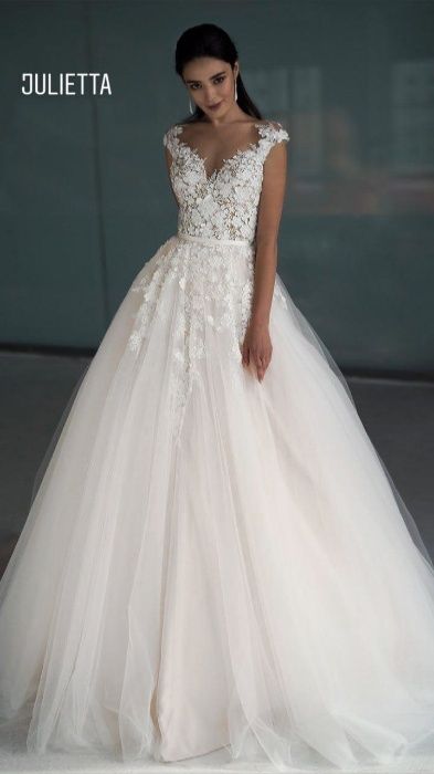 Шикарное Нежное Свадебное платье