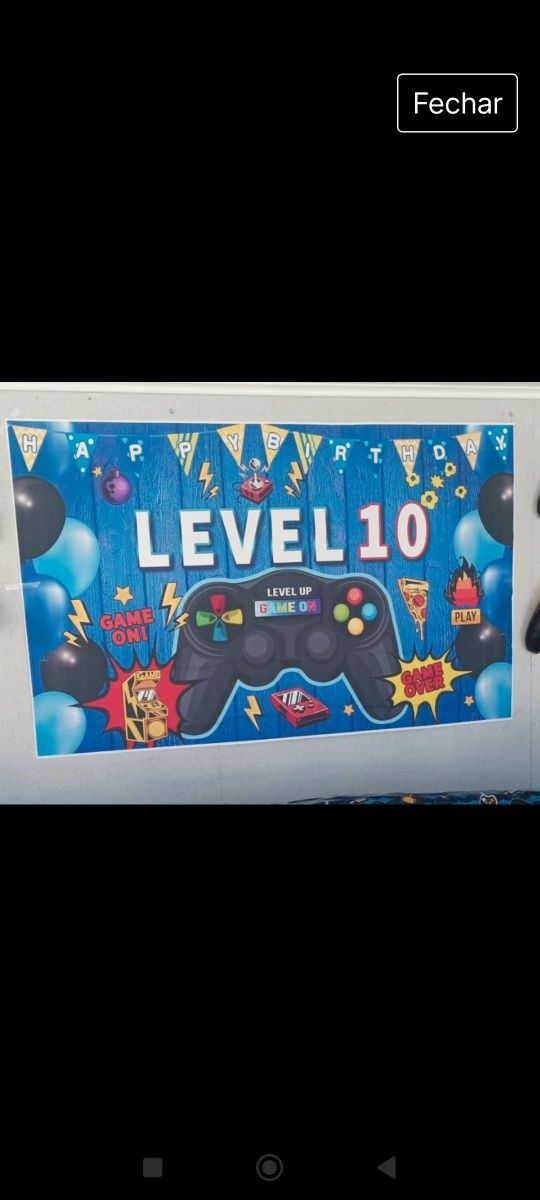 Fundo de aniversário 10 anos