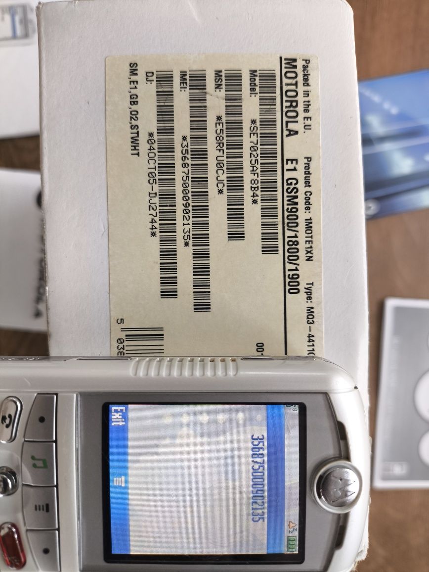 Motorola ROKR E1 E398 cały zestaw Unikat