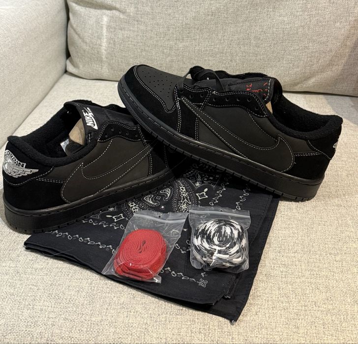 Air Jordan 1 Low Travis Scott Black Phanthom 43