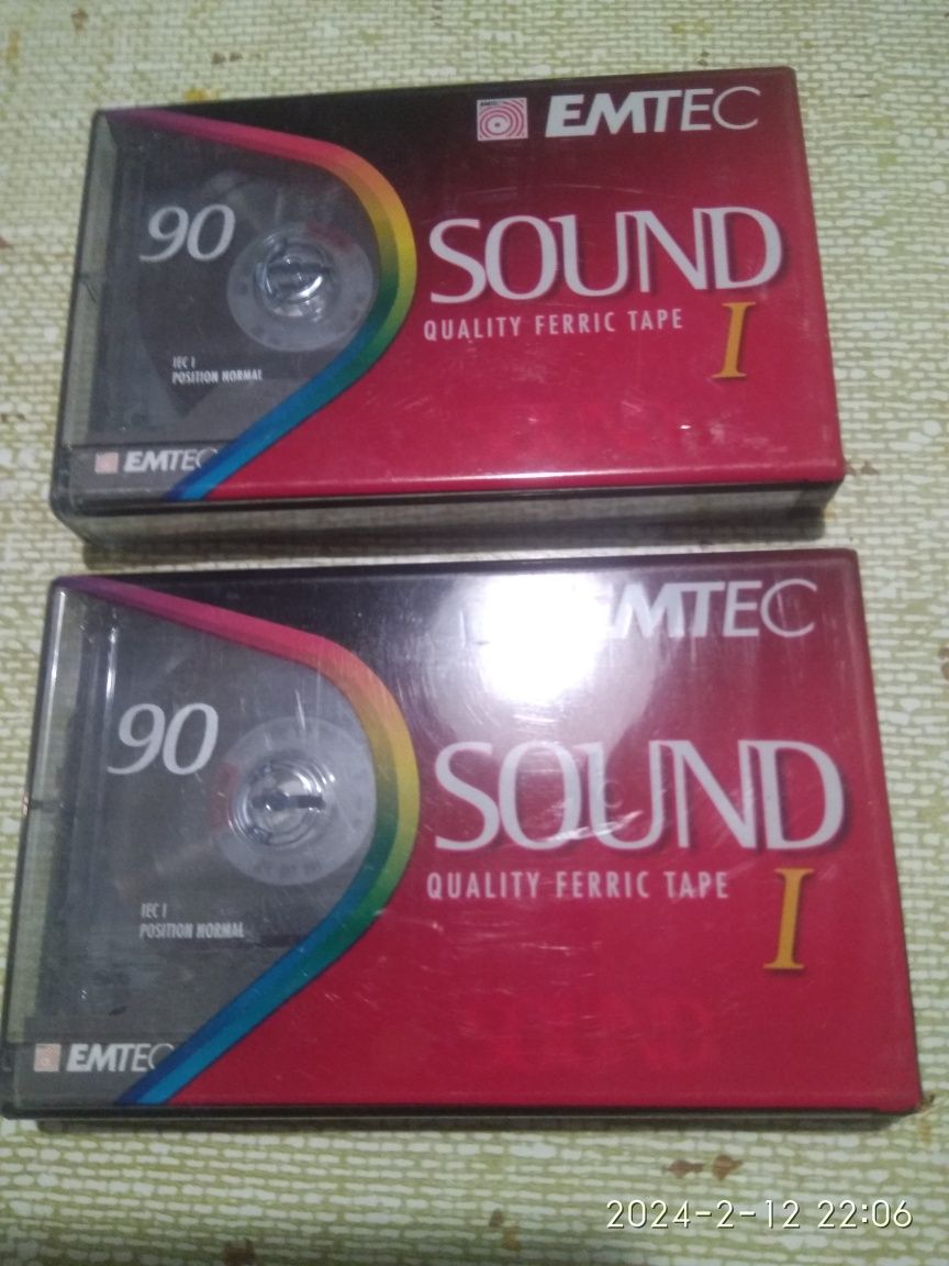 2 szt. 90 EMTEC/BASF kaseta magnetofonowa