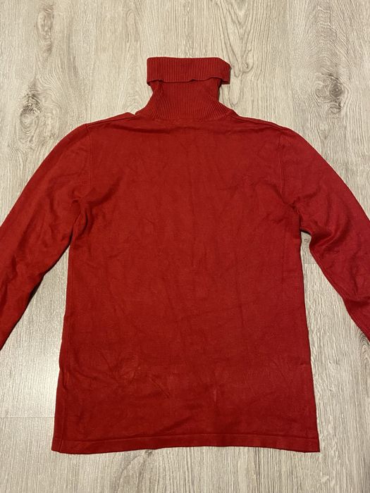 Czerwony golf/sweter z kołnierzykiem Top secret woman