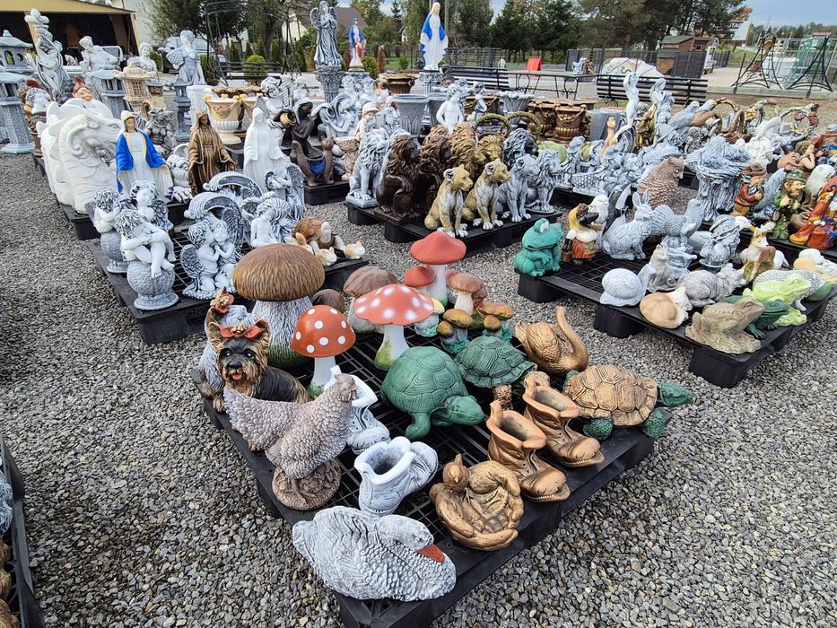 Figury betonowe anioły/zwierzęta/fontanny