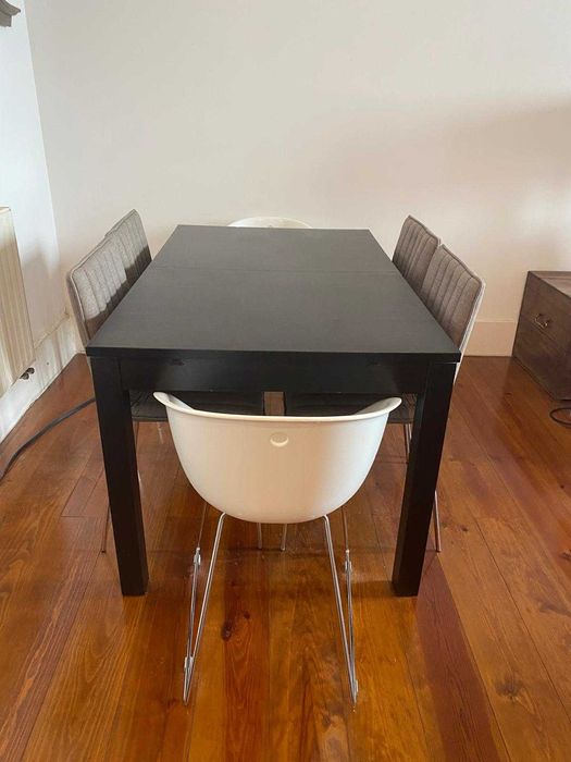 Mesa extensível castanho Ikea