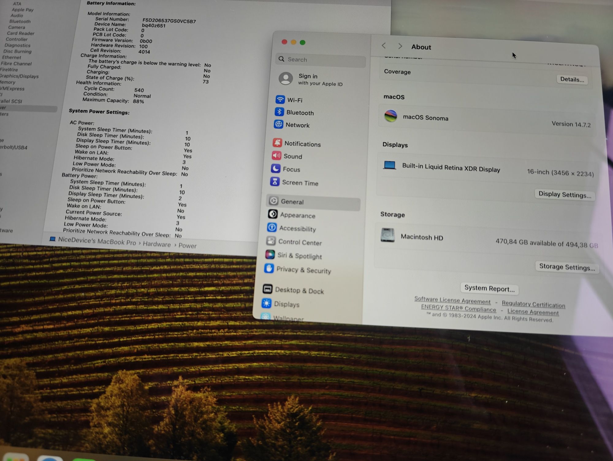 MacBook Pro 16 2021 M1Pro (A2485)